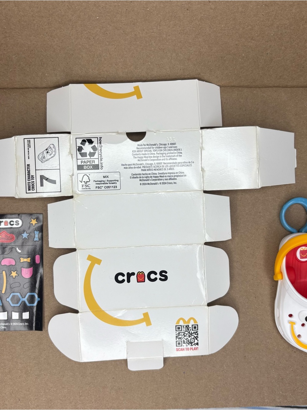 McDonald’s Crocs Happy Meal 2024 Keychain